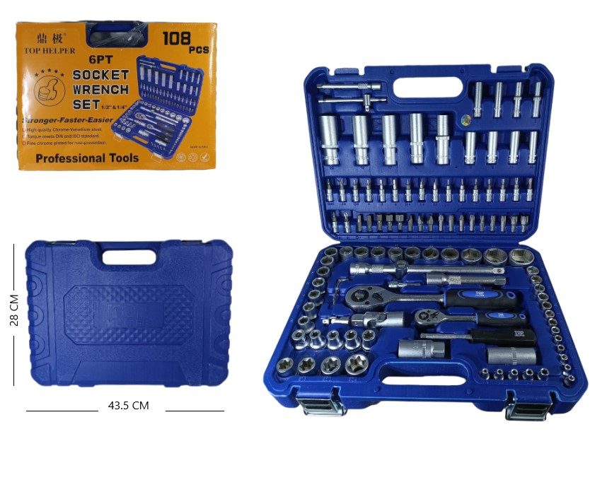 130T06 KIT LLAVE TUBO 108P Art. ITTH108