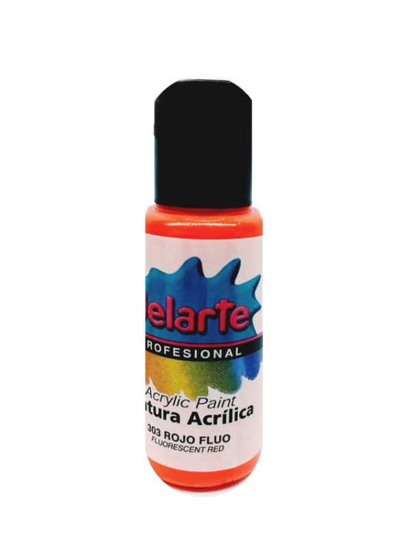 ACRILICO FLUO PLAYCOLOR 50 CC ROJO Art. ML400372