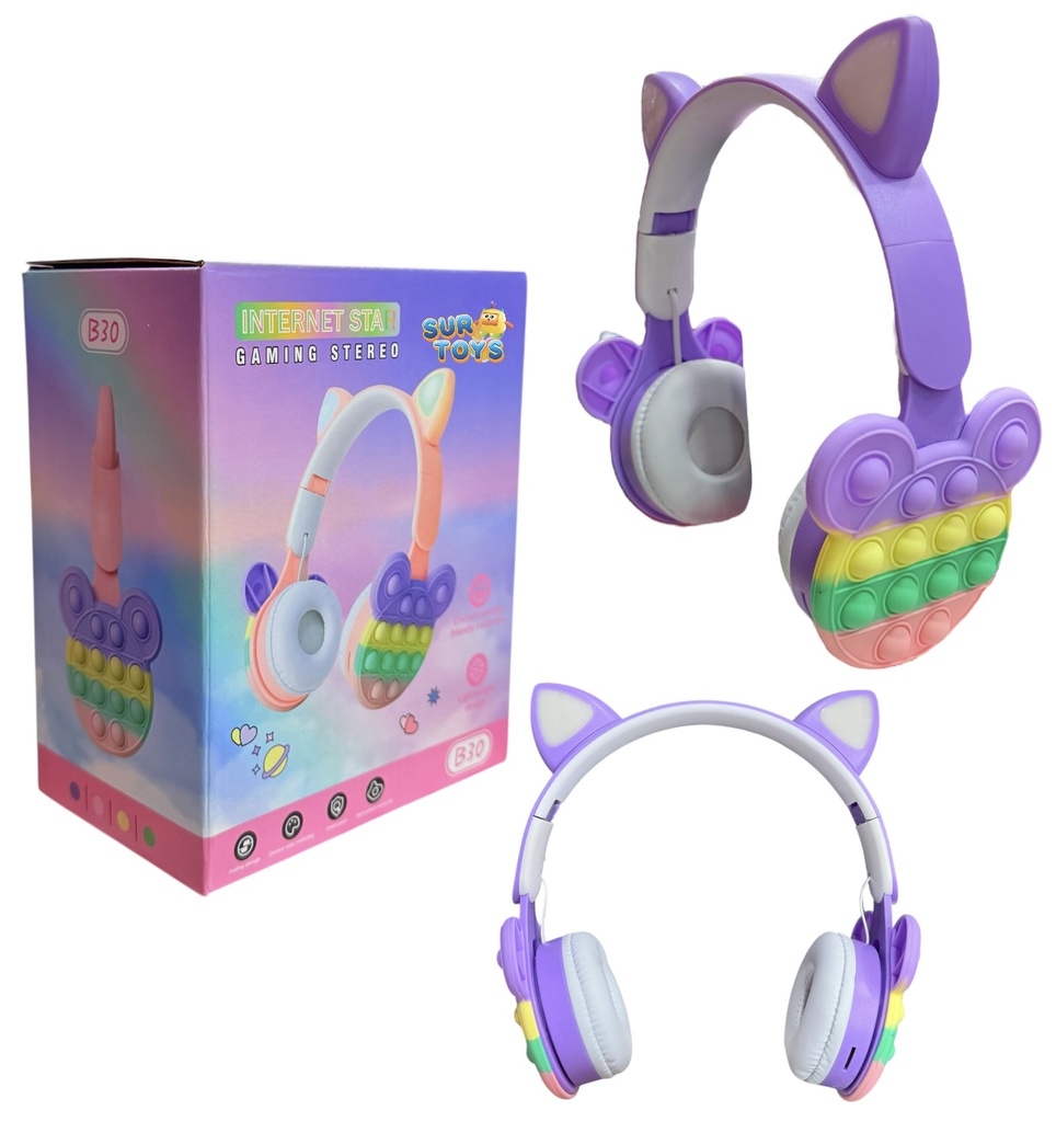 AURICULAR OREJAS GATITO POP IT Art. NR511687