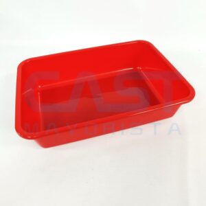 BATEA RECT ROJA MEDIANA 41X30X9CM Art. CT41X30X9CM