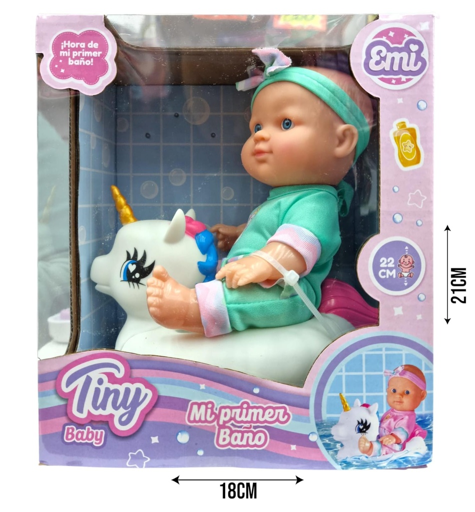 BEBE TINY CON SU UNICORNIO Art. NR55800