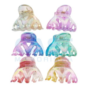 BROCHE PELO {WB584} CHICO COLOR TORNASOL PACK X12 Art. CTX12