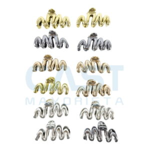 BROCHE PELO {WB587} COLOR METALIZADO PACK X12 Art. CTX12