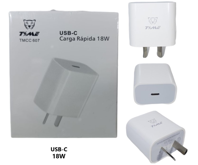 CARGADOR TIME USB TIPO C 18W Art. ITTMCC607
