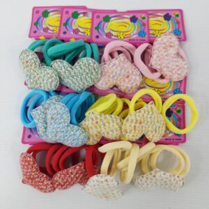COLITA DE PELO (HAM47) X12 SET DE 21 CORAZON EN B Art. CTB