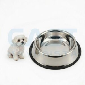 COMEDERO P MASCOTA BASE 30CM ACERO Art. CTACERO