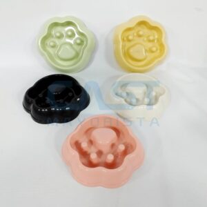 COMEDERO P PERRO {WD856} PLASTICO 20CM HUELLITA Art. CTHUELLITA