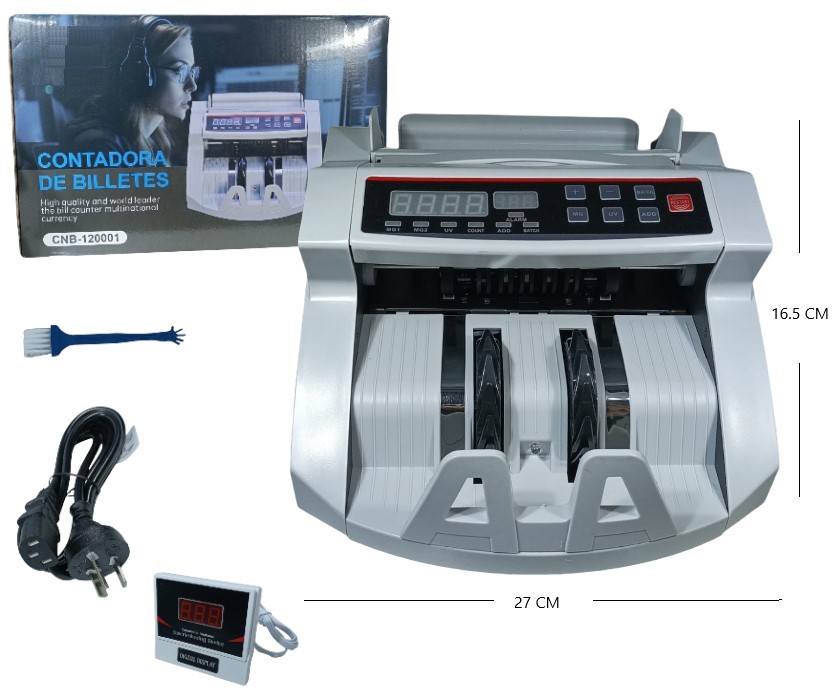 CONTADORA DE BILLETES VISOR 900PCSMIN 110V220V Art. ITCNB120001
