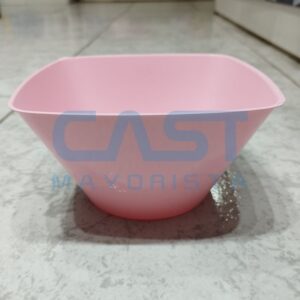 CONTENEDOR 1000CC CUAD ROSA PASTEL PACK X10 Art. CTX10