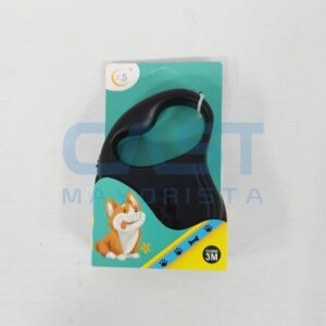 CORREA RETRACTIL {WD818} P PERRO C PORTABOLSA 3M Art. CT3M