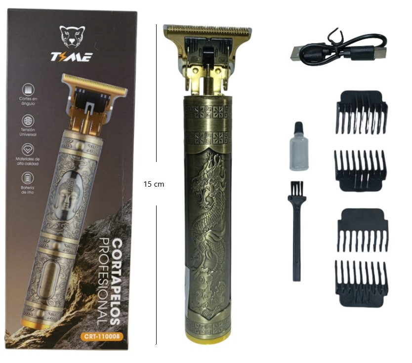 CORTA PELO RECARGABLE DORADO J8J9 ( METAL) Art. ITCRT110008