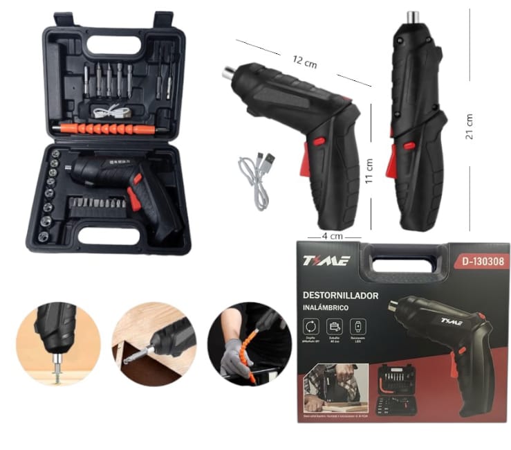 DESTORNILLADOR INALAMBRICO 48PC 5V Art. ITD130308