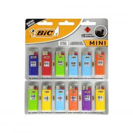 Encendedor Mini Bic Blister x 12 Un Art. ER44