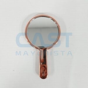 ESPEJO DE MANO REDONDO METALICO ROSE GOLD Art. CTGOLD