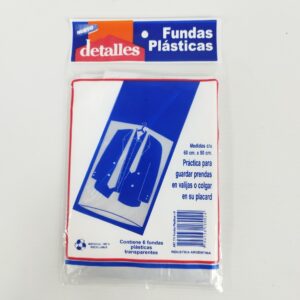 FUNDA P TRAJES X6 PLASTICA 60X90CM Art. CT60X90CM