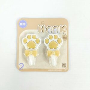 GANCHO ADHESIVO {WB396} 2 PCS MAX 2KG PATA DE GATO Art. CTGATO