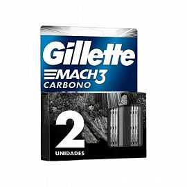 Gillette Mach3 Carbono Repuesto en cartuchos x2un Art. ER4021