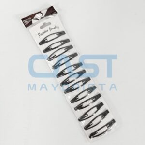 HEBILLAS TIC TAC 6CM {WA108} NEGRA 12 EN PLANCHA Art. CTPLANCHA