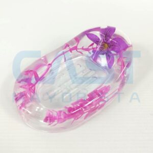 JABONERA PLASTICA 14X5X9CM FLOR VIOLETA Art. CTVIOLETA
