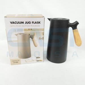 JARRA TERMICA NORDICA 1L C MANIJA MADERA NEGRA Art. CTNEGRA