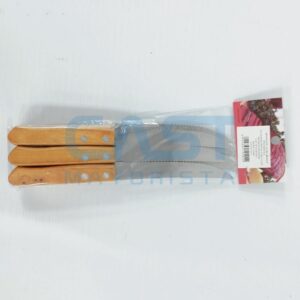 JUEGO DE CUCHILLO 6 PCS C MANGO MADERA Art. CTMADERA