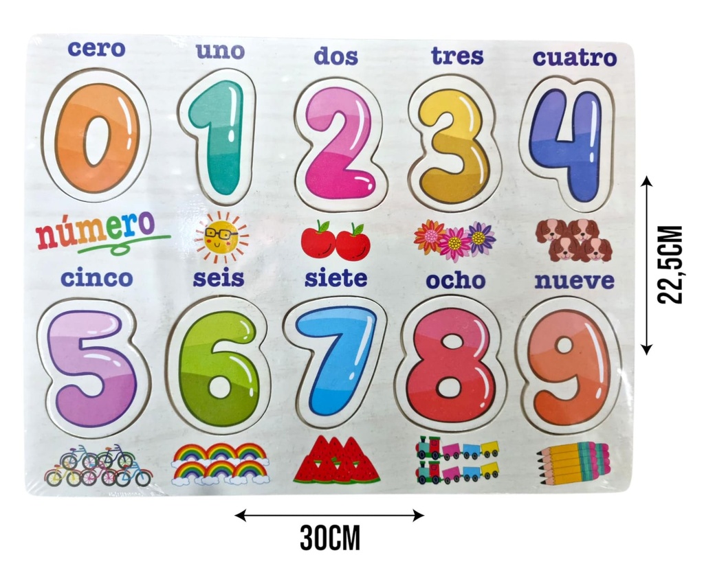 JUEGO DE NUMEROS DE MADERA Art. NR55813