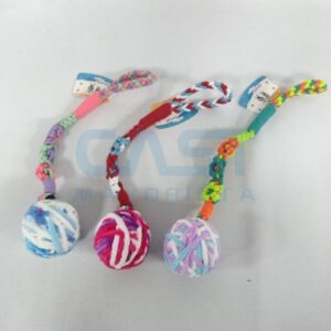 JUGUETE PMASCOTA {WD851} PELOTA CUERDA C MANIJA Art. CTMANIJA