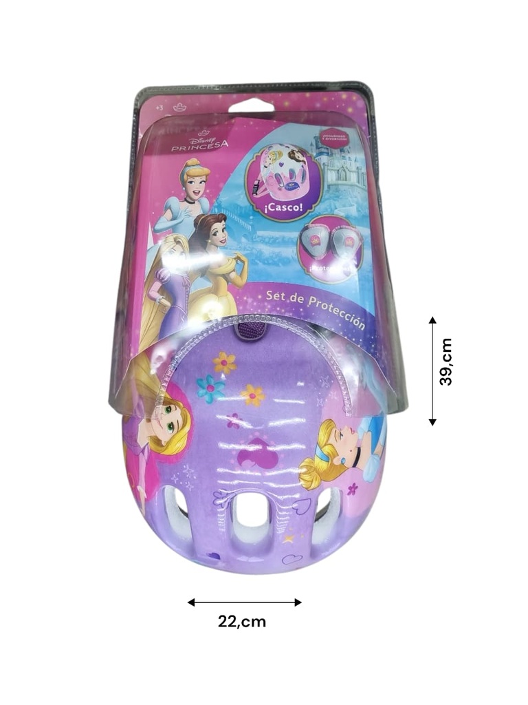 KIT CASCO CON PROTECCIONES PRINCESA Art. NR12277