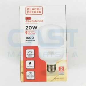 LAMPARA LED ALTA POTENCIA ECO 20W FRIA BDECKER Art. CTBDECKER