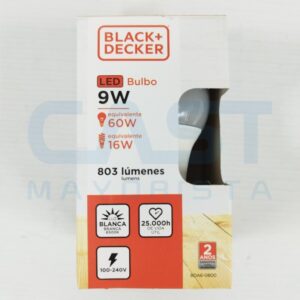 LAMPARA LED BULBO 9W FRIA BLACKDECKER Art. CTBLACKDECKER