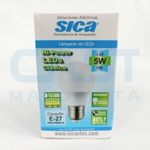 LAMPARA LED SICA 5W FRIA E27 Art. CTE27