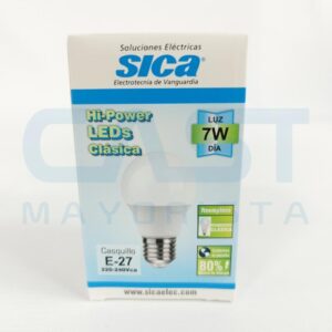 LAMPARA LED SICA 7W FRIA E27 Art. CTE27