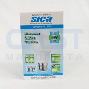LAMPARA LED SICA 9W FRIA E27 Art. CTE27