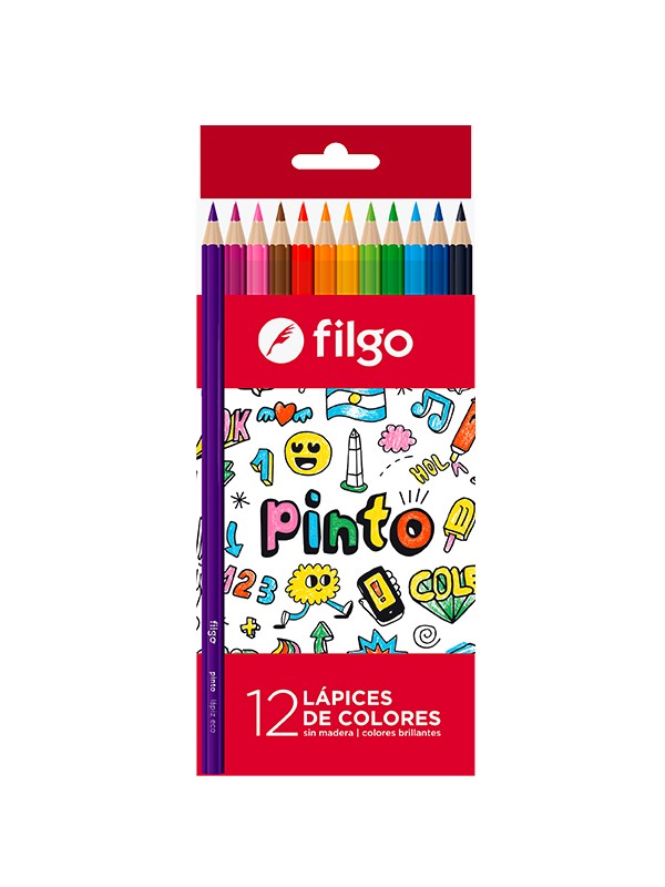 LAPICES DE COLORES FILGO PINTO x12 LARGOS Art. ML455019