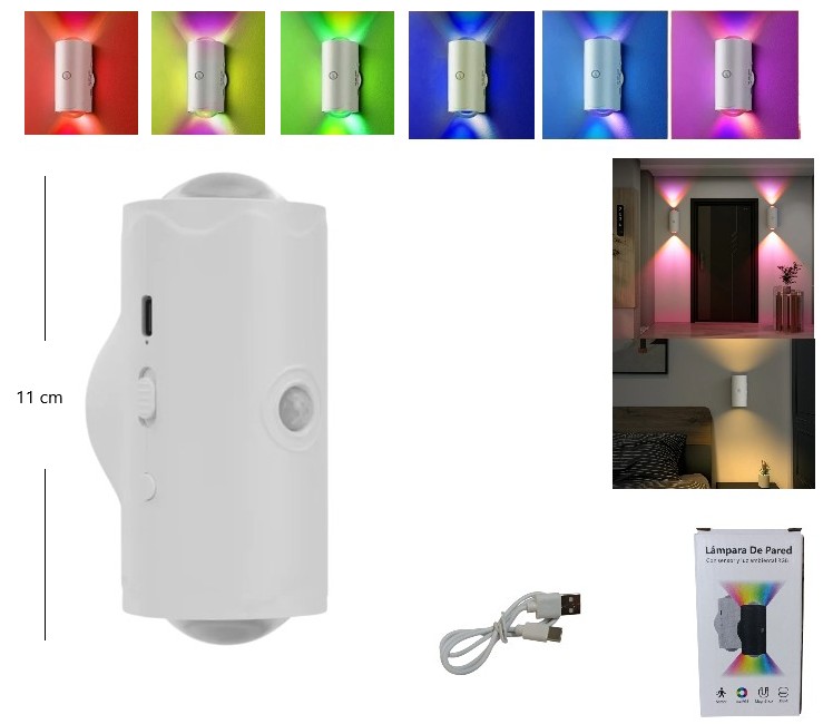 LED DE PARED BIDIRECCIONAL RGBSENSOR Art. ITLED83055