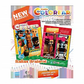 Libro para colorear Italian Brainrot Art. ER3825
