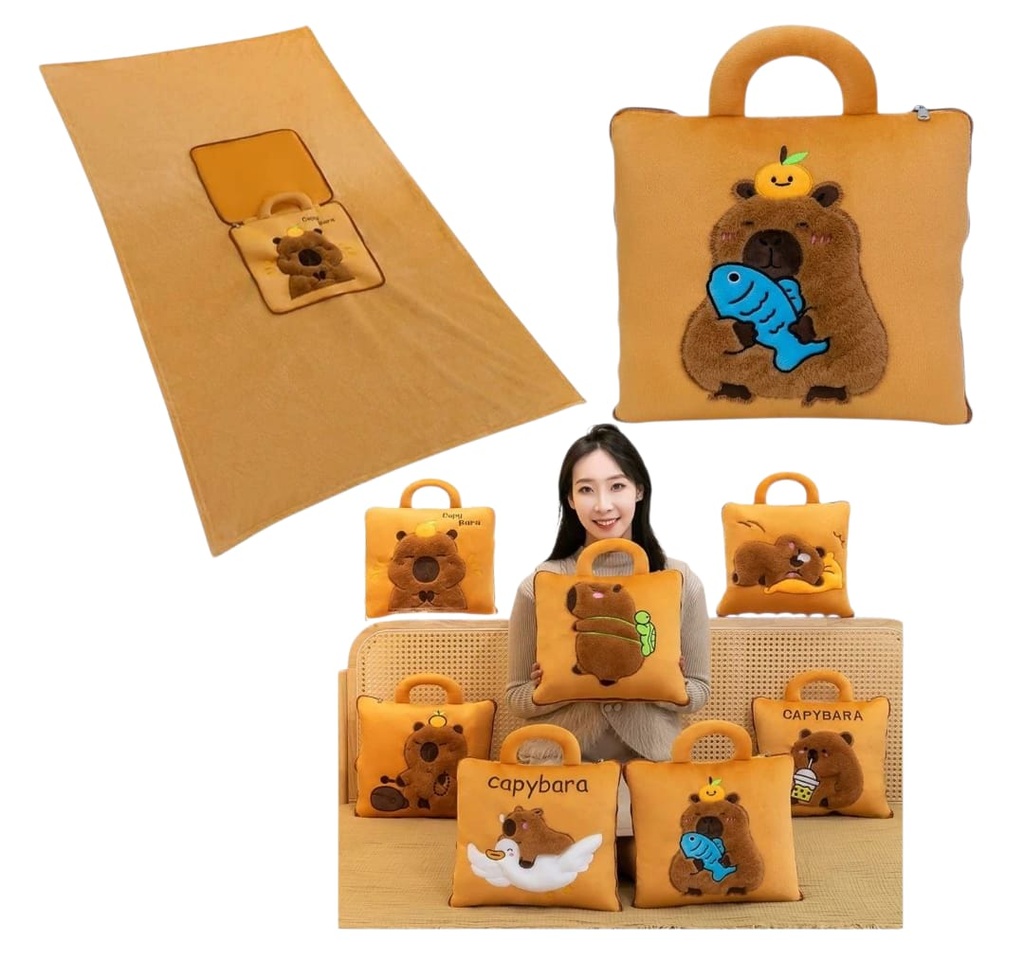 MANTA Y ALMOHADA CAPIBARA Art. NRBST04