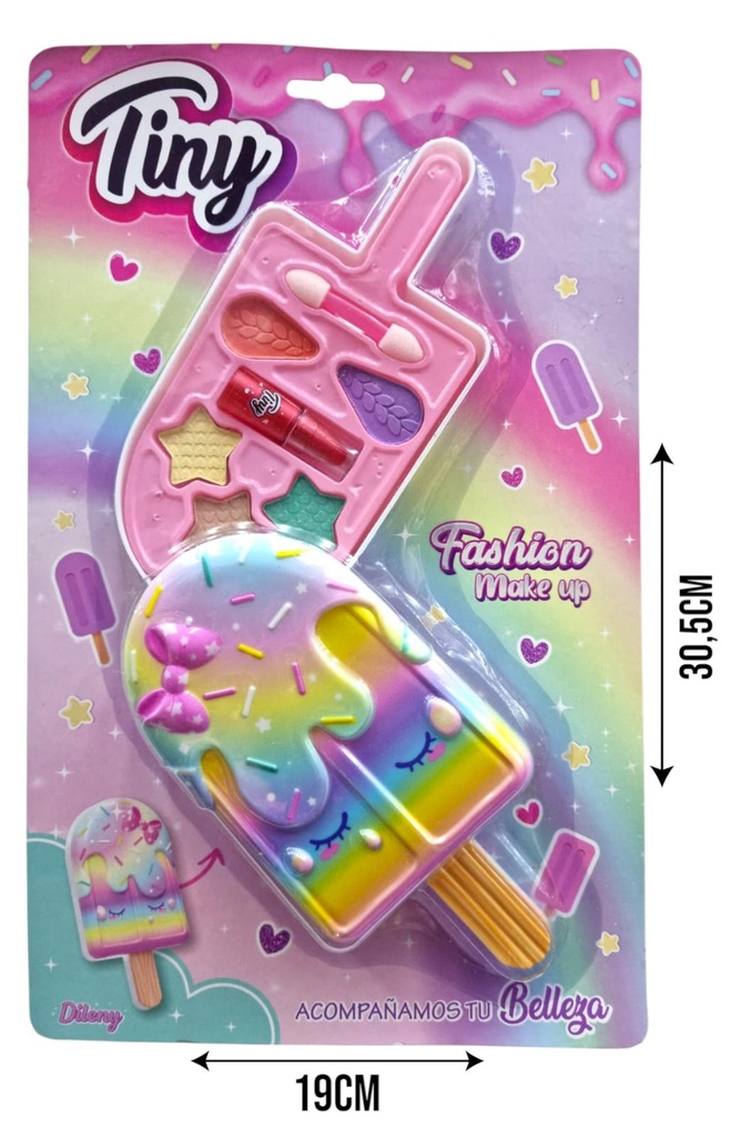 MAQUILLAJ PALETA HELADO ARCOIRIS Art. NR3352