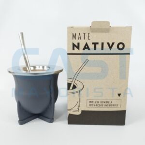 MATE NATIVO GRIS BOMBI SACAYERBA INOX (6013) Art. CT6013