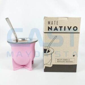 MATE NATIVO ROSA BOMBI SACAYERBA INOX (6015) Art. CT6015