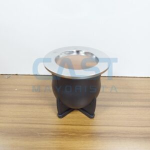 MATE NATIVO SIN BOMBILLA INOX NEGRO SIN GRAB(60 Art. CTGRAB60