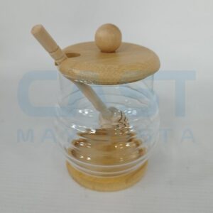 MIELERA VIDIRO C BASE TAPA CUCHARA MADERA Art. CTMADERA