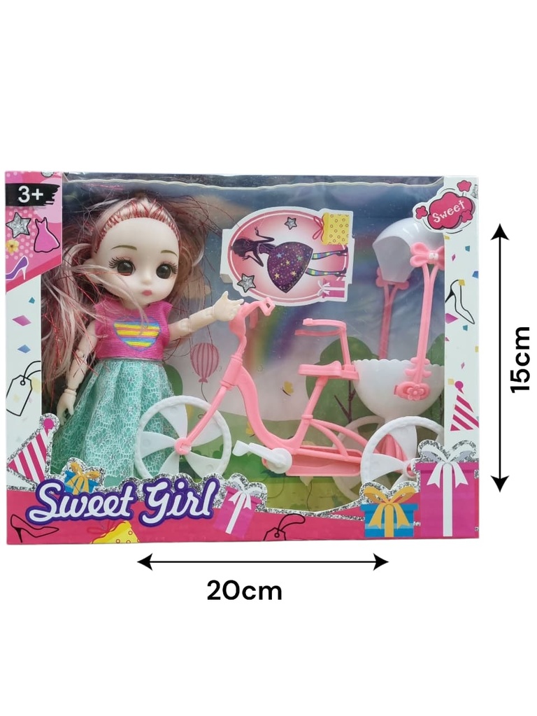 MUECA CON BICICLETA Y ACCESORIOS Art. NR622929