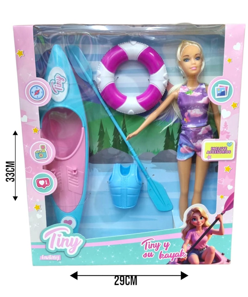 MUECA TINY Y SU KAYAK Art. NR55037