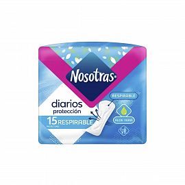 Nosotras Protector Diario Respirable x15 Unidades Art. ER178