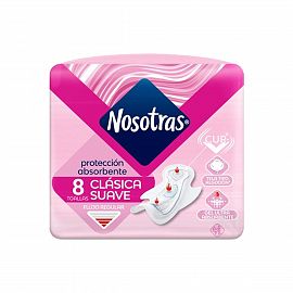 Nosotras Toalla cAlas Tela Gel x8 Art. ER2809