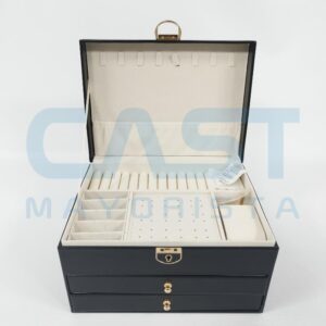 ORGANIZADOR BIJOUTERIE C LLAVE Y 2 CAJONES JAZAK Art. CTJAZAK