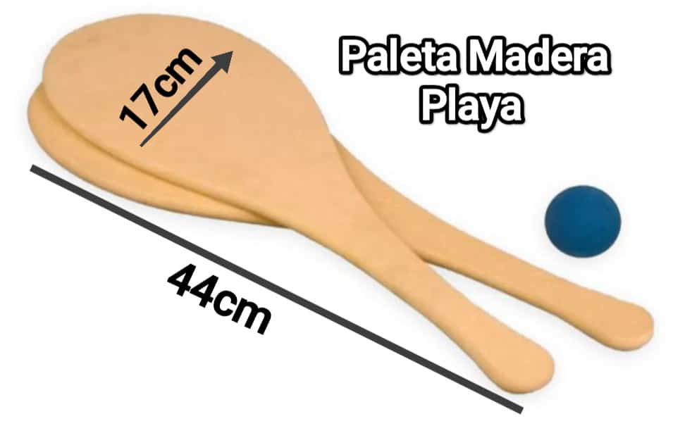 PALETA MADERA CPELOTA Art. NRpaletamaderacpelota