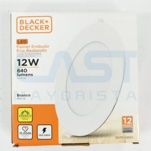 PANEL LED 12W ECO EMBUTIR CALIDA BCO REDONDO Art. CTREDONDO