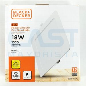 PANEL LED 18W ECO EMBUTIR CALIDA BCO CUADRADO Art. CTCUADRADO